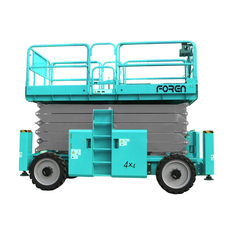 Elevador de tesoura elétrico autopropelido a diesel de 10 m