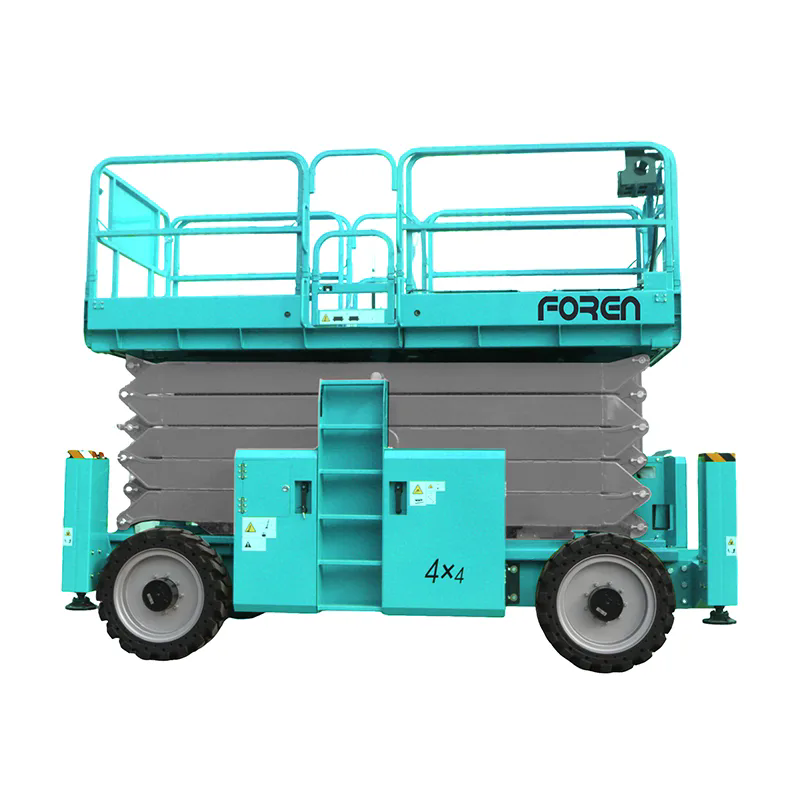 Como um elevador tipo tesoura a diesel aumenta a eficiência industrial?