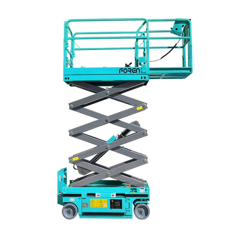 Elevador de tesoura elétrico autopropelido estreito de 6 m